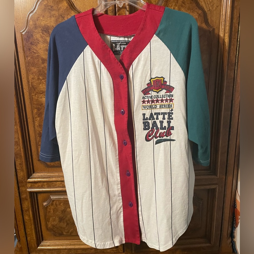 Latte Ball Club Vintage 1980’s Baseball Jersey